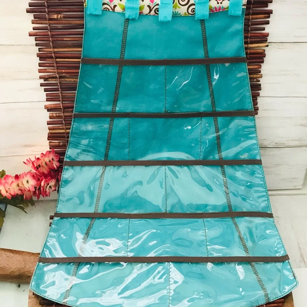 Hanging Teal Dress Jewelry Organizer NWT